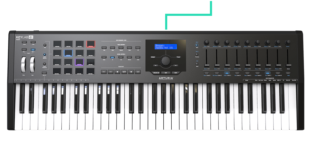 Arturia KeyLab Mk II 61 Black Arturia KeyLab Mk II 61 Black