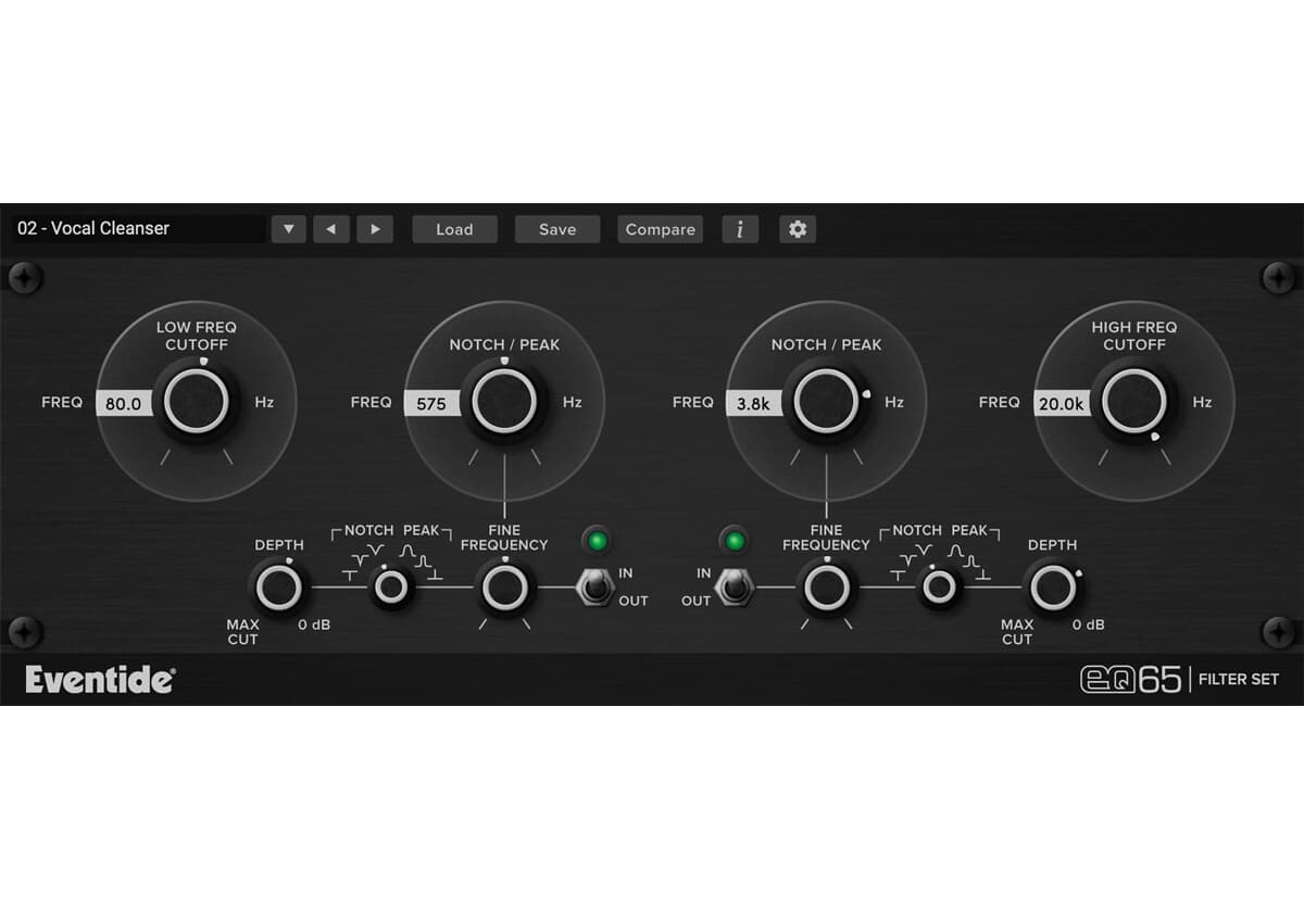 Eventide EQ65 Urei Filter Set