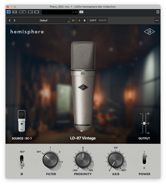 Universal Audio SC-1 Standard Condenser with Hemisphere Mic Modeling