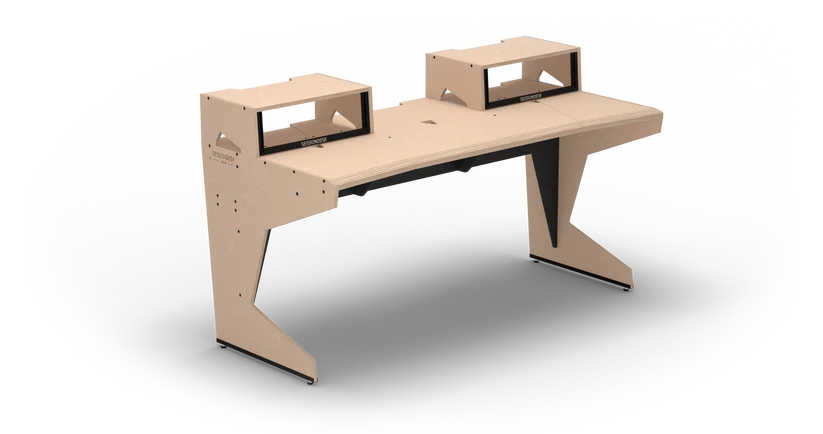 Sessiondesk Home Big 2.0 in Birch with Birch Racks Sessiondesk Home Big 2.0 in Birch with Birch Racks